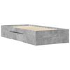 vidaXL Bed Frame without Mattress Concrete Grey 100x200cm Engineered Wood