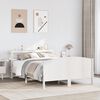 vidaXL Bed Frame without Mattress White 120x200 cm Solid Wood Pine