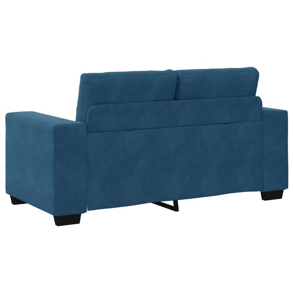 vidaXL Sofa Blue 160 x 80 x 82 cm Poly velvet