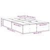 vidaXL Storage Bed Frame Concrete Grey 120 x 200 cm Engineered Wood