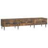 vidaXL TV Cabinet Smoked Oak 147 x 34.5 x 30 cm Engineered Wood