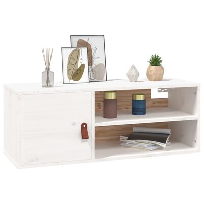 vidaXL Wall Cabinets 2 pcs White 80x30x30 cm Solid Wood Pine