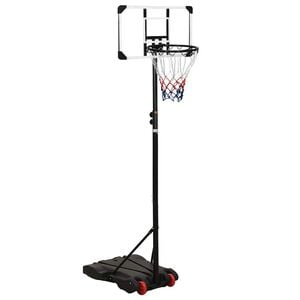 vidaXL Basketball Stand Transparent 216-250 cm Polycarbonate