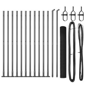 vidaXL Fence Post Grey