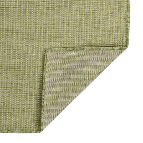 vidaXL Outdoor Flatweave Rug 200x280 cm Green
