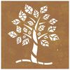 vidaXL Garden Wall Decoration 55x55 cm Corten Steel Tree Design