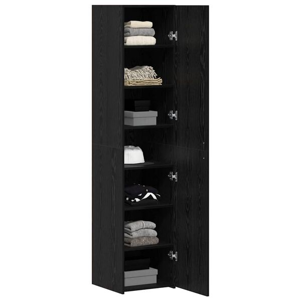 vidaXL Highboard Black Oak 40 x 42.5 x 185 cm