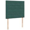 vidaXL Box Spring Bed with Mattress Dark Green 120x200 cm Velvet