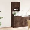 vidaXL Kitchen Cabinet Brown Oak 60x50x180 cm Engineered Wood