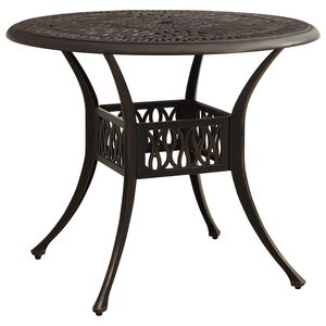vidaXL Garden Table | Bronze | Cast Aluminium | Medium | Attractive Design
