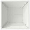 vidaXL Garden Planter 5 pcs White 40 x 40 x 15 cm Cold-rolled Steel