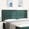 vidaXL Headboard with Headboard Dark Green 200 cm Faux Leather