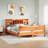 vidaXL Bed Frame without Mattress Wax Brown 200x200 cm Solid Wood Pine