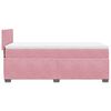 vidaXL Box Spring Bed with Mattress Pink 80x200 cm Velvet
