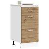 vidaXL Bottom Cabinet Lyon Artisan Oak 40x46x81.5 cm Engineered Wood