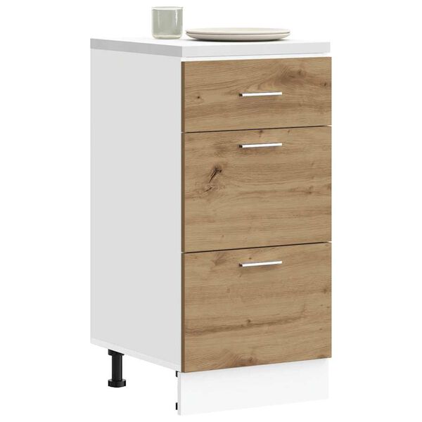 vidaXL Bottom Cabinet Lyon Artisan Oak 40x46x81.5 cm Engineered Wood