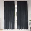 vidaXL Blackout Curtains 2 pcs Dark Grey 140 x 245 cm Velvet