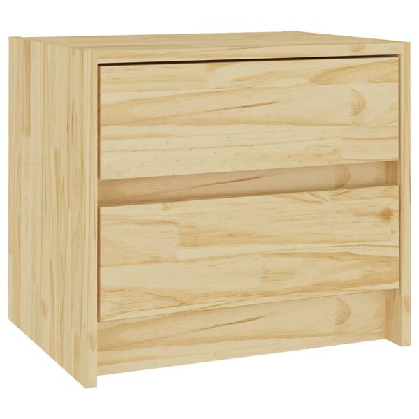 vidaXL Bedside Cabinet 40x30.5x35.5 cm Solid Pine Wood
