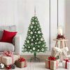 vidaXL Artificial Christmas Tree with 150 LEDs with Stand Green 120 cm