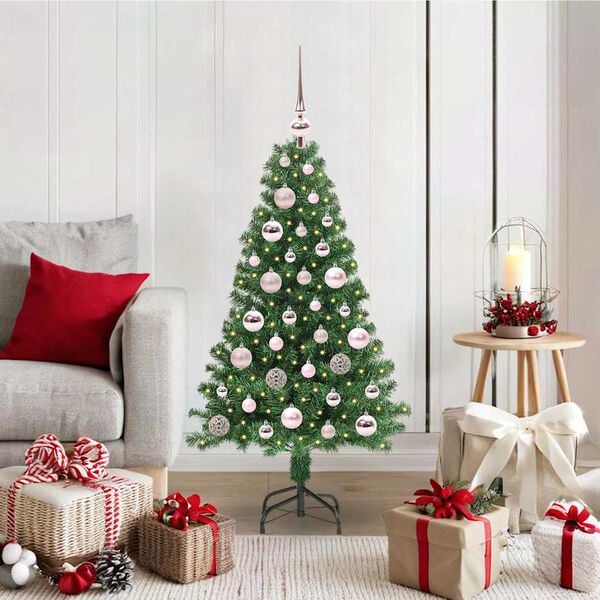 vidaXL Artificial Christmas Tree with 150 LEDs with Stand Green 120 cm