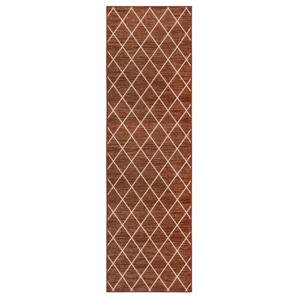 vidaXL Carpet Runner Dark Brown 80x350 cm