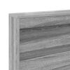 vidaXL Storage Headboard with Shelf Grey Sonoma 140 cm Engineered Wood