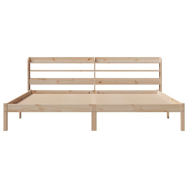 vidaXL Bed Frame without Mattress 200x200 cm Solid Wood Pine
