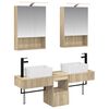 vidaXL Bathroom Cabinet Set 5 pcs Sonoma Oak 50 x 14.5 x 70 cm