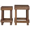vidaXL Plant Stand 2 pcs Brown 70 x 11 x 27 cm Mahogany Wood