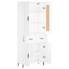 vidaXL Highboard White 69.5x34x180 cm Engineered Wood
