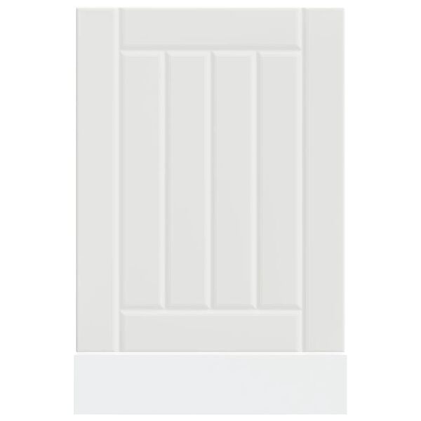 vidaXL Dishwasher Panel Lucca White Engineered Wood