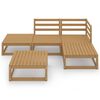 vidaXL 5 Piece Garden Lounge Set Honey Brown Solid Pinewood