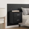 vidaXL Headboard with Cabinet 3 pcs Black Oak Engineered Wood