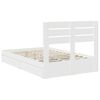 vidaXL Storage Bed with Headboard White 120 x 200 cm Engineered Wood