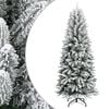 vidaXL Artificial Christmas Tree with Flocked Snow 240 cm PVC&PE