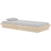 vidaXL Bed Frame without Mattress Solid Wood Single