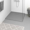 vidaXL Shower Base Tray SMC Grey 90x80 cm