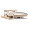 vidaXL Bed Frame without Mattress 140x190 cm Solid Wood Pine