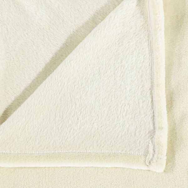 vidaXL Blanket Cream 130x170 cm Polyester