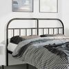 vidaXL Metal Headboard Black 135 cm