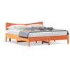 vidaXL Bed Frame without Mattress Wax Brown 160x200 cm Solid Wood Pine