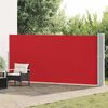 vidaXL Patio Retractable Side Awning 170x1200 cm Red