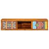 vidaXL Wall-mounted TV Cabinet Multicolour 100x30x22 Solid Wood Acacia