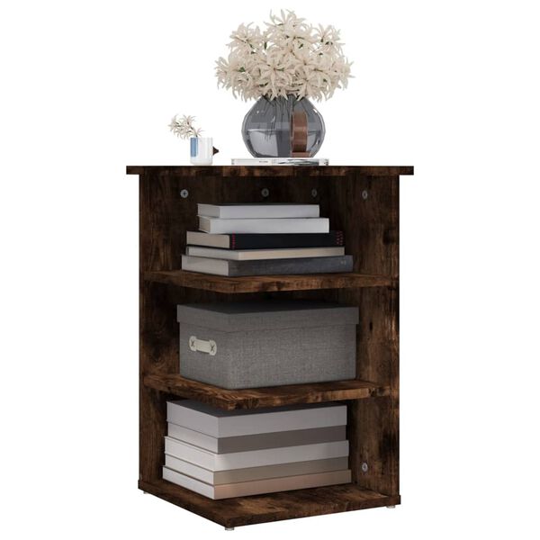 vidaXL Side Cabinet Smoked Oak 35x35x55 cm Engineered Wood