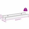 vidaXL Wall Shelf with Shelf 4 pcs Red 40 x 9 x 3 cm Engineered Wood