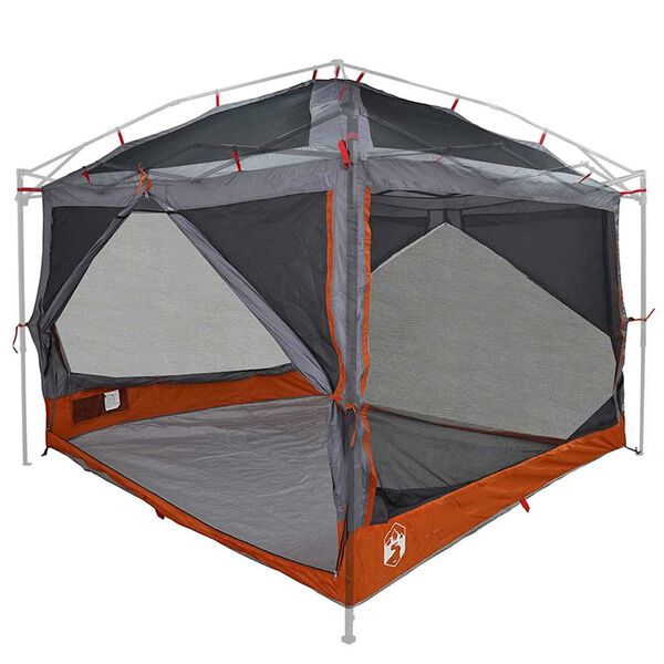 vidaXL Inner Tent with Roof Grey and Orange 300 x 300x 250 cm