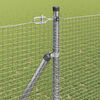 vidaXL Fence Post Silver 10 x 1.5 m (19 x 19 mm mesh) Steel