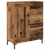 vidaXL Highboard with Drawer 2 pcs Old Wood Engineered Wood