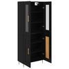 vidaXL Highboard 2 pcs Black Oak 69.5 x 34 x 180 cm Engineered Wood