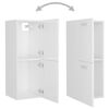 vidaXL Bathroom Furniture Set High Gloss White Engineered Wood
